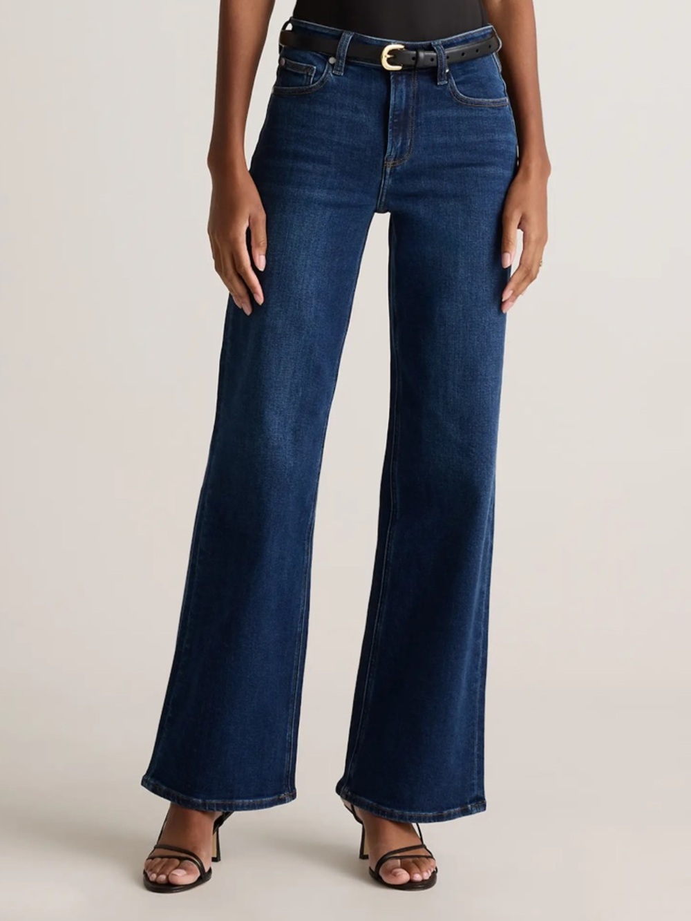 Quince Bella stretch wide leg midnight blue Dark wash Women’s Jeans 29